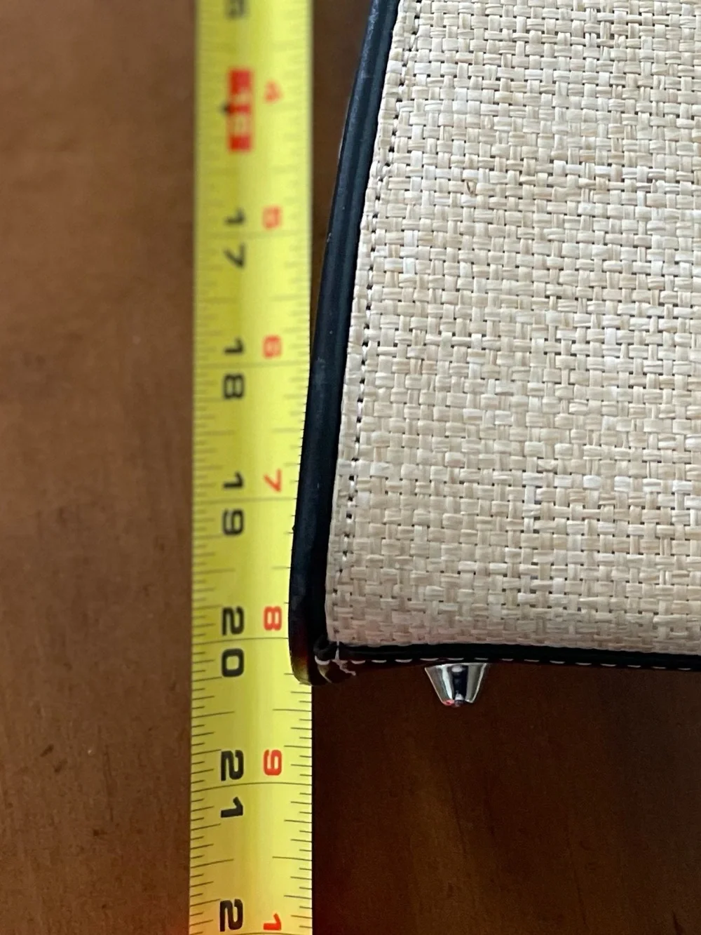 kate spade Natural Straw Tote with Black Trim
